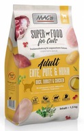 MAC'S SUPERFOOD CAT KAČKA TURECKO KURA 1,5kg