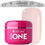 Silcare Base One Nail Building Gel UV Gel FRENCH PINK 50g + PILNÍK