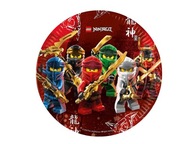 Lego Ninjago papierové taniere 23 cm 8 ks.