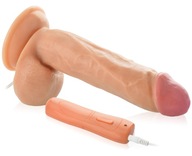 VIBRÁTOR NA VEĽKÝ PENIS S TESTMI MÄSOVÝ SEX DILDO