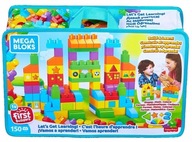 MEGA BLOKS PRVÍ STAVITELIA TAŠKOVÉ BLOKY 150 ELEMENTOV FVJ49