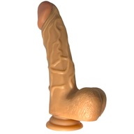 Dildo penis 24 cm na prísavke s veľkými guličkami