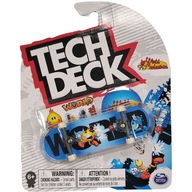 TECH DECK SKATEBOARD FINGERBOARD WORLD INDUSTRIES WORLD + NÁLEPKY