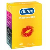 DUREX Pleasure kondómy mix, 40 kusov