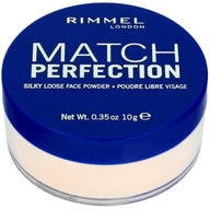 RIMMEL MATCH PERFEKTNÝ. sypký púder 001 TRANSPARENTNÝ