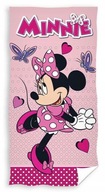 VEĽKÝ OTEČEK 70X140 BAVLNENÝ MINNIE MOUSE PLÁŽOVÝ OTERÁK