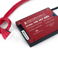 BMS Modul 10S 36V 30A Li-Ion Balancer, PCM, PCB