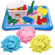 BibiMoon Kinetic Sand 3kg SADA KRABIČKY NA PIESOK FORMY