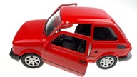 Fiat 126 Maluch Red Metal Model WELLY 1:34