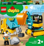 LEGO Duplo 10931 Nákladné auto a pásové rýpadlo