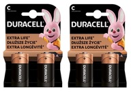 Duracell C LR14 R14 Extra alkalická batéria 4 ks