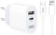 XO-L97 USB+USB-C +Lightning nástenná nabíjačka