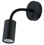 EYE FLEX Nástenná lampa čierna 1xGU10 Moderná izbová nástenná lampa pre domácnosť