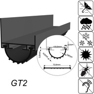 Garážové tesnenie pre garážovú bránu GT02 5,5 m