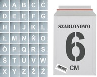 Opätovne použiteľné šablóny na maľovanie Letters 6cm set