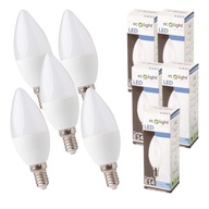 5x LED ŽIAROVKA E14 3W 6500K SVIEČKA STUDENÁ 3W=25W