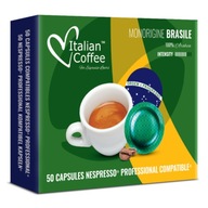 Talianska káva ARABICA BRASILE pre Nespresso Pro 50