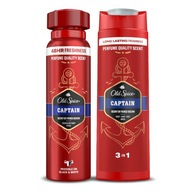 Set Old Spice Captain deodorant v spreji 150ml 48h + Gél 3v1 400ml