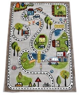 Detský koberec Smart Kids street street roads 120x180 protišmyková podložka