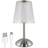 KRYŠTÁLOVÁ DOTYKOVÁ STOLNÁ LAMPA BEZDRÔTOVÁ NOČNÁ LAMPA USB-C 3 FARBA