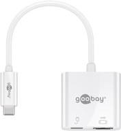 Adaptér USB-C HDMI 4k 60 Hz, PD, biely