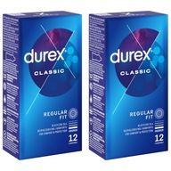 DUREX CLASSIC lubrikované, nasadené kondómy, 24 ks.