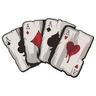 3D NÁLEPKA NA AUTO AUTO POKER DECK ACE