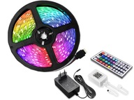 RGB LED pásik 5M samolepiaci + diaľkový ovládač