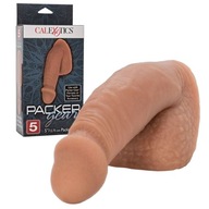 Béžové realistické dildo s semenníkmi Penis 5' 12,75 cm Calexotics