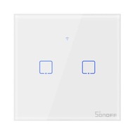 SONOFF DOTYKOVÝ SPÍNAČ SVETLA WIFI RF433 T1 EU TX 2-KANÁLOVÝ SMART