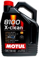 MOTUL 8100 X-CLEAN C3 5W40 API SN DEXOS2 5L