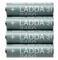 IKEA LADDA Nabíjacia batéria AA 2450mAh x4