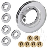 6x STROPNÁ LAMPA KRYŠTÁLOVÉ Očko SILVER GLAMOUR GLAMOUR SOCKET GU10