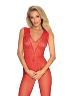 Bodystocking N112 červené S/M/L Obsessive