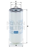 Olejový filter MANN-FILTER LB 962/8