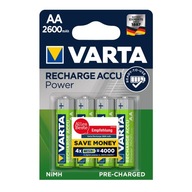 Batéria Varta Power AA 2600mAh - 4 ks LR6