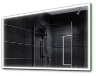 LED podsvietené kúpeľňové zrkadlo 120x100 BOSTON