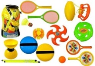 FRISBEE DIABOLO RAKETOVÝ ŠPORTOVÝ SET, LEANTOYS