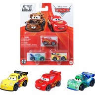 Mattel MikroCars 3-balenie Lightning McQueen, Carla Veloso a Jeff Corvette HLL64