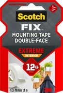 Super pevná obojstranná vnútorná montážna páska Scotch-Fix 19 mm x 1,8 m