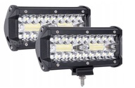 2x Sada Halogénová LED pracovná lampa - 120W 10-30V