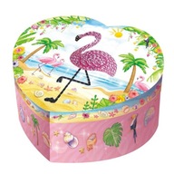 MUSIC BOX V TVARU SRDCA PECOWARE - FLAMINGO