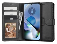 Puzdro Peňaženka Flip na karty Peňaženka LUX LEATHER pre MOTOROLA MOTO G54 5G