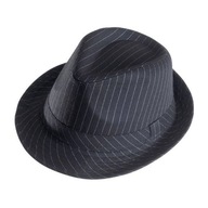 ŠEDÝ KLOBÚK GANGSTER FEDORA