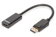 Displayport adaptérový kábel so západkou 1080p 60Hz FHD Typ DP/HDMI A M/F časť