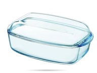 Žiaruvzdorná sklenená miska s pokrievkou 36 x 22 cm 6,7 L PYREX