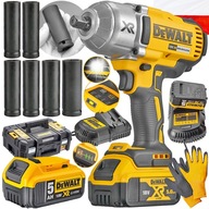 AKU NÁRAZOVÝ KLÚČ DEWALT NA KOLESÁ DCF900 18V 5Ah 1355Nm + ZÁSUVKY