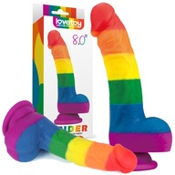 sex RAINBOW DILDO s prísavkou umelý PENIS