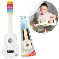 BIELA ​​6-STRUNOVÁ DREVENÁ KLASICKÁ GITARA PRE DETI 53CM