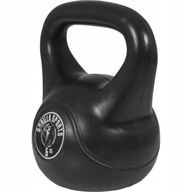 KETTLEBELL 6 KG Gorilla Sports ČIERNY vinyl